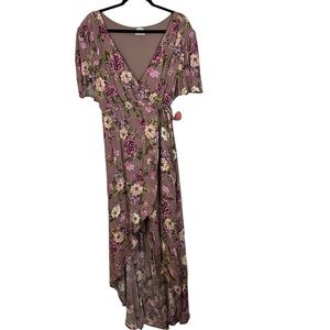 Arula True Wrap Floral Dress Size 1X